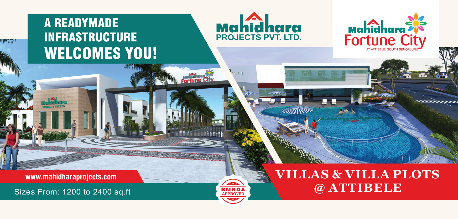 Mahidhara Fortune City - Villa Plots For Sale in Attibele