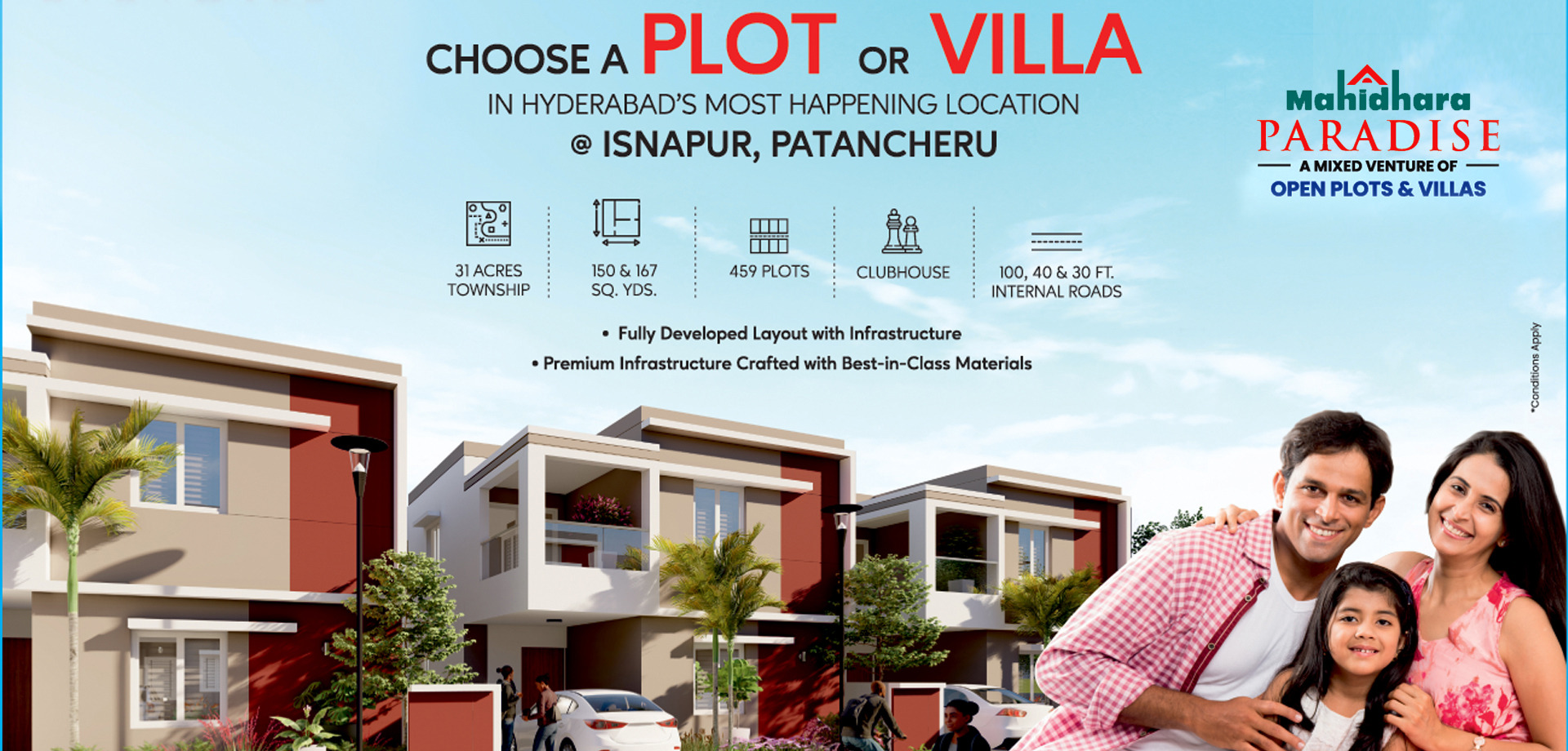 Mahidhara Paradise - Open Plots For Sale in Isnapur