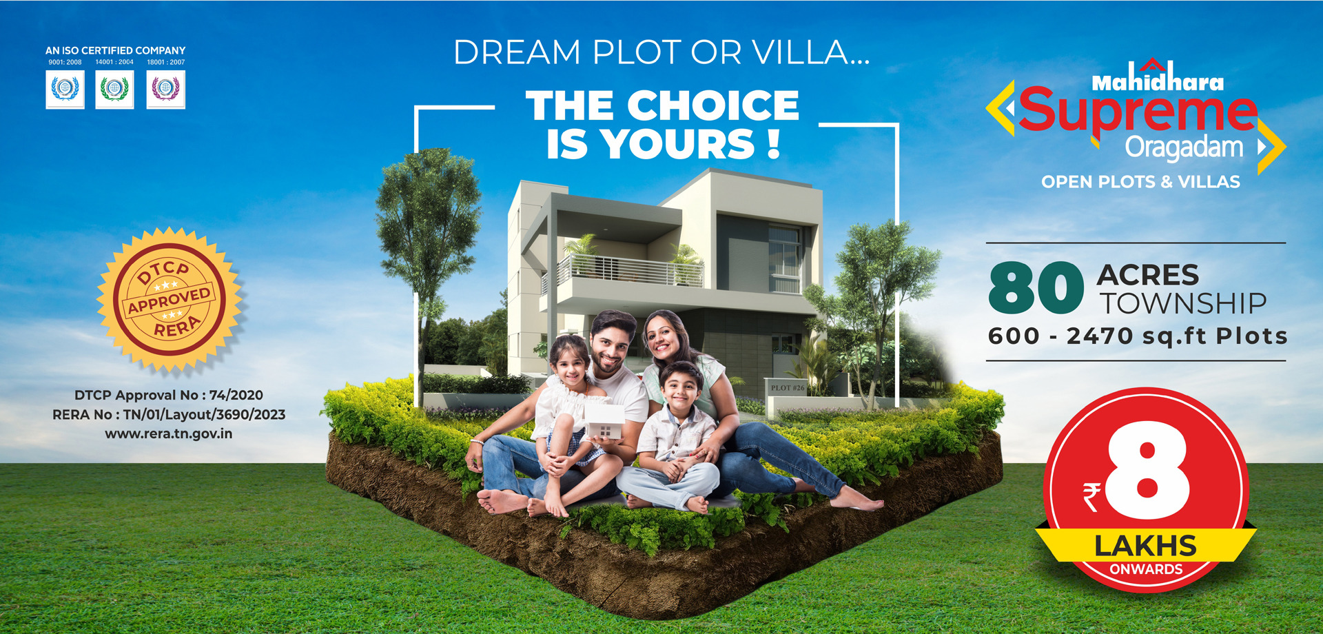 Open Plots For Sale in Oragadam